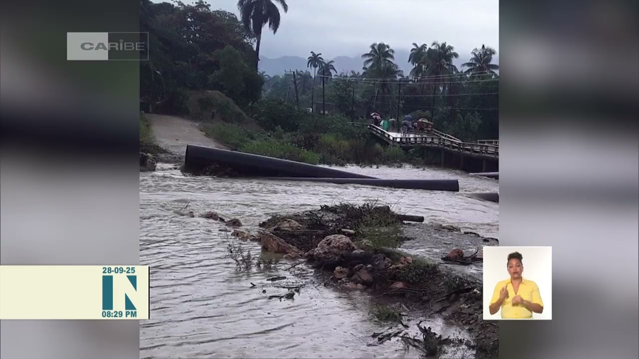 Fuertes lluvias provocan daños en municipios de región más oriental de Cuba