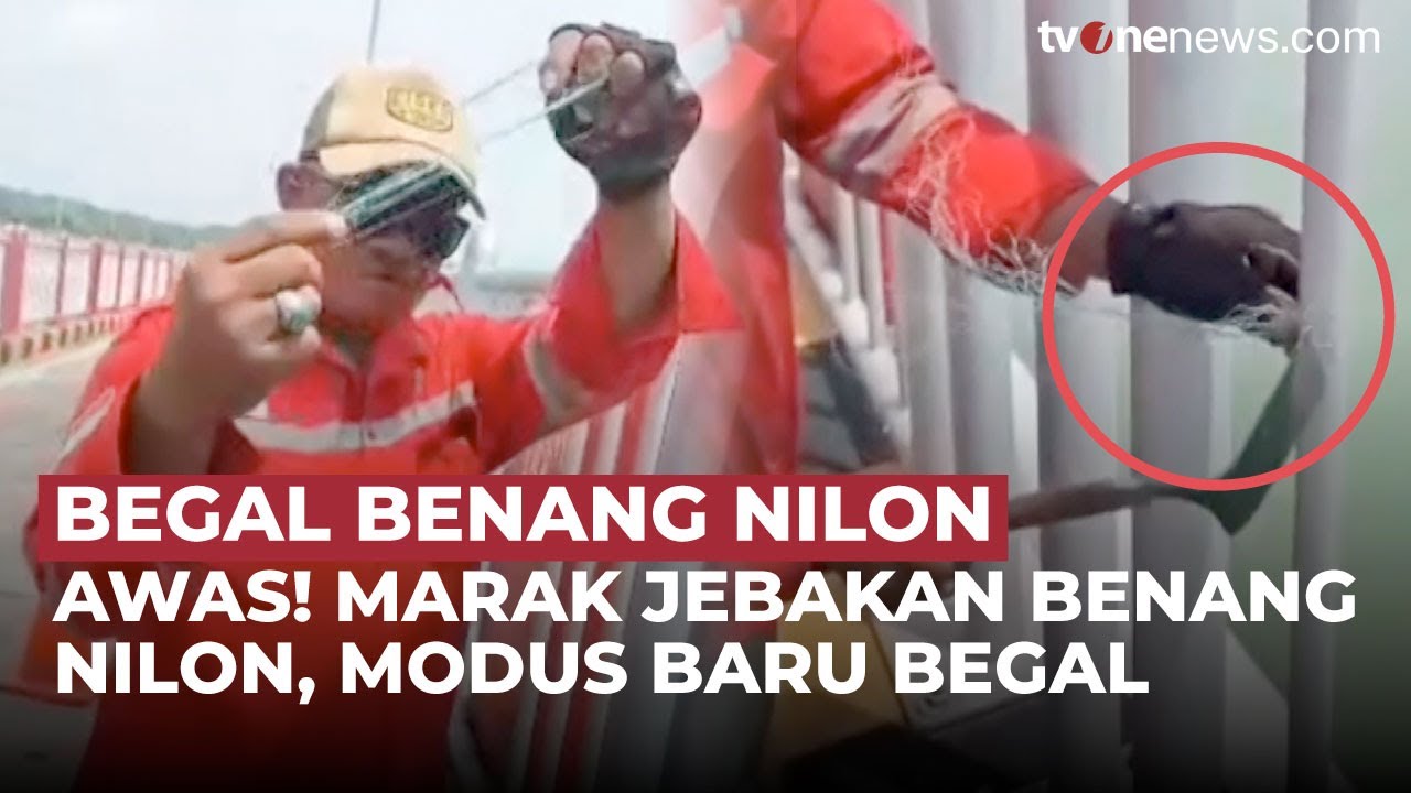 Viral Jebakan Benang Nilon di Jembatan Suramadu, Diduga Modus Baru Pelaku Begal | OneNews Update