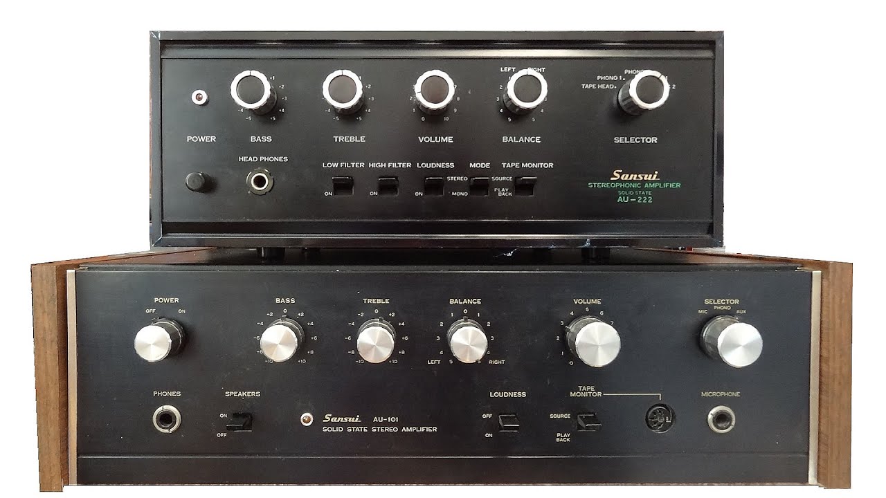 Vintage Sansui au-222 Amplifier Review & Sansui au-101 Head to Head comparison HiFi Audio