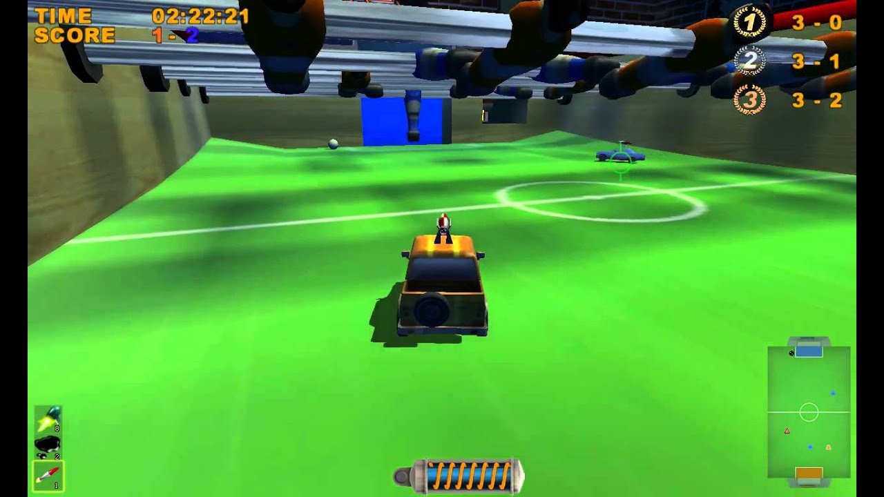 Mad Tracks PC Gameplay - Football/Soccer Mode