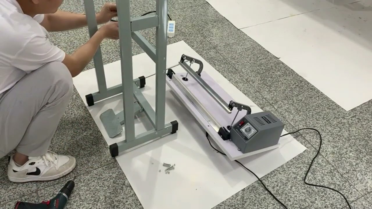Tutorial how to install pedal type sealing machine bag sealer