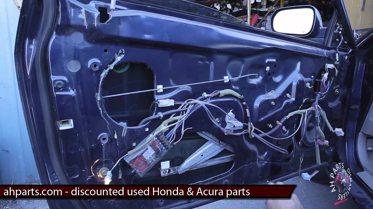 Part2 How to fix replace install broken window regulator motor Honda Accord 1998 1999 2000 2001 2002
