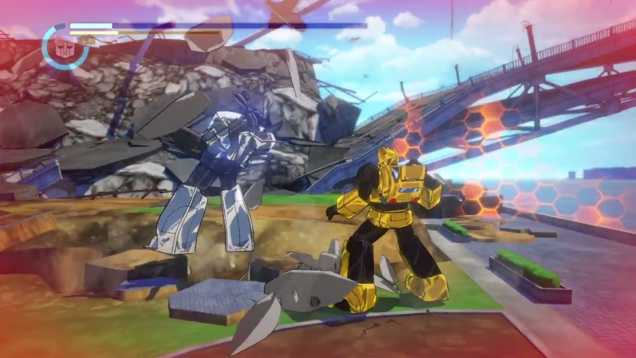 TRANSFORMERS: Devastation Bumblebee vs all Autobots (Commander Difficulty)