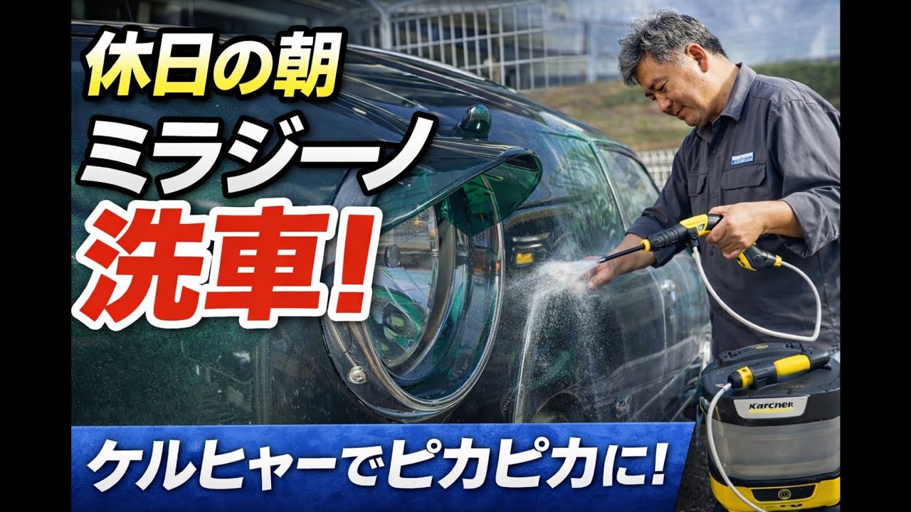 簡単水洗車 お家で出来る ミラジーノカスタム ケルヒャーマルチクリーナー L700S