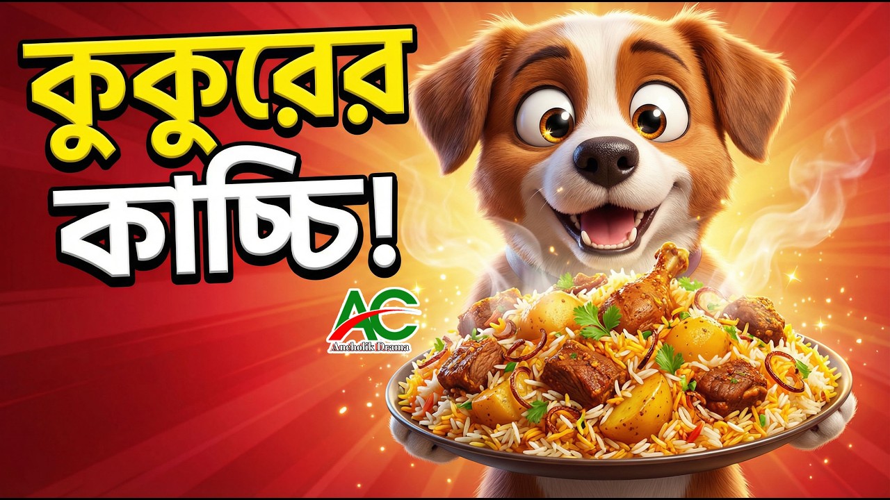 কুকুরের কাচ্চি বিরিয়ানি 🐶🍛 | Funny Dog Cartoon in Bangla | Bangla Animation Story।Ancholik drama