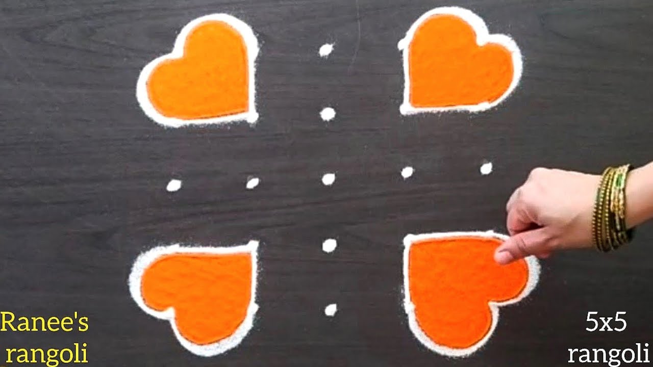 5x5 rangoli | festival muggulu | thipkyanchi rangoli | diwali rangoli
