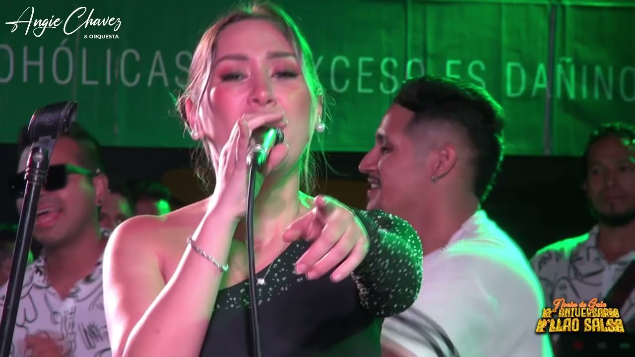 QUE AGONIA👄ANGIE CHAVEZ Y ORQ.🎵 12 ANIV. KLLAO SALSA🔥ESTADIO TELMO CARBAJO❌27 ABR. 2024 -CALLAO-PERU