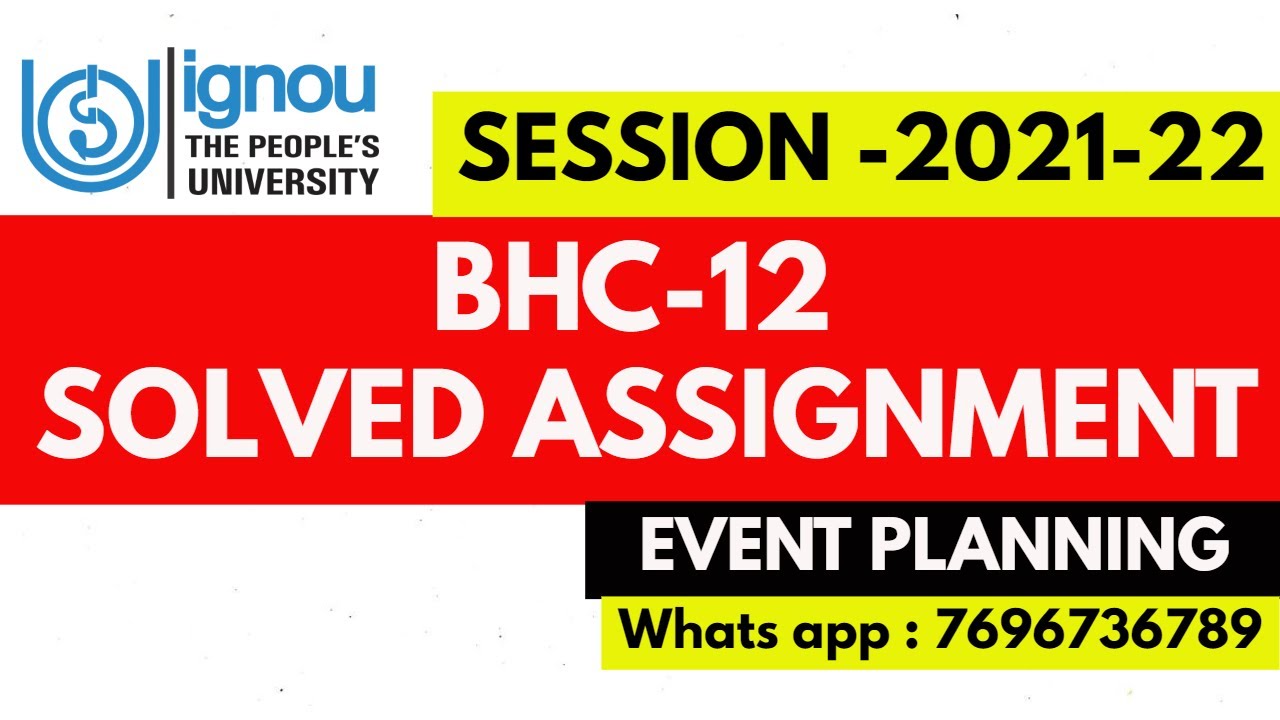 BHC12 Solved Assignment IGNOU 2021-22 II DEVMT SOLVED ASSIGNMENT 2021-22