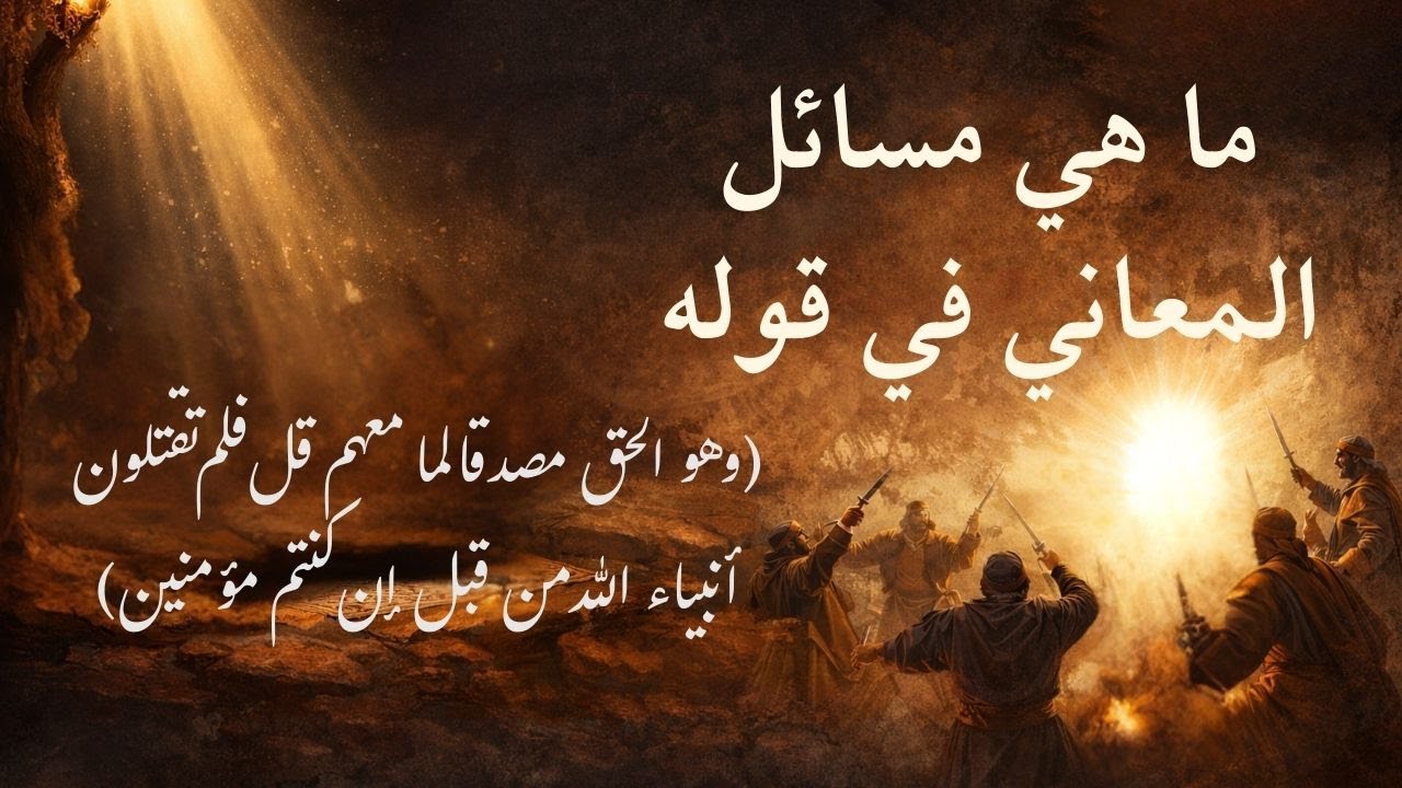 ما هي مسائل المعاني في قوله: (وهو الحق مصدقا لما معهم ...البقرة الآية٩١ )؟
