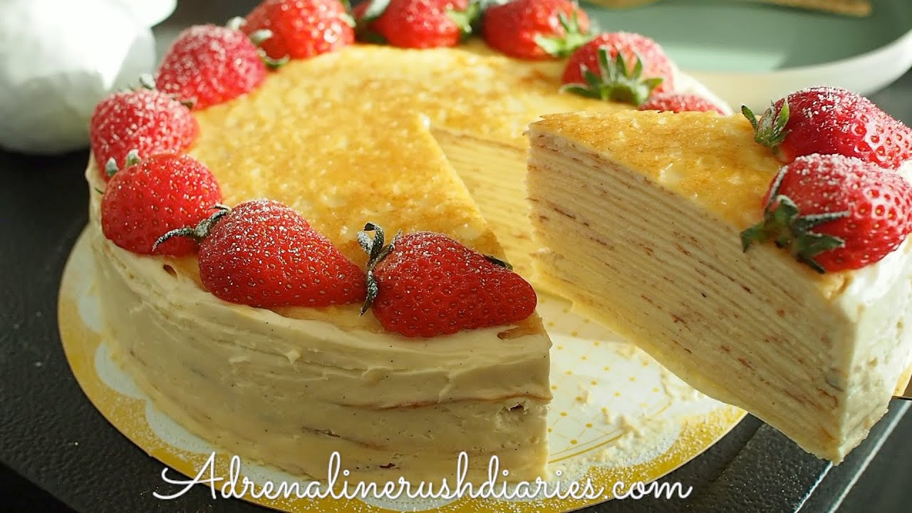 Vanilla Mille Crepe Cake