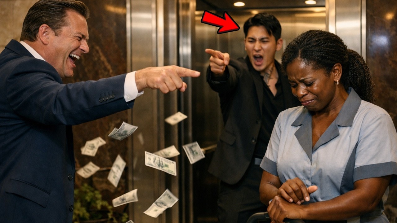 Rich Guest Threw Money at the Black Cleaner's Face – Didnt See the Korean Mafia Boss in the Elevator