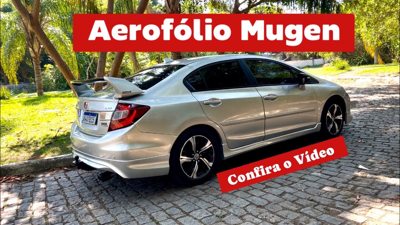 Honda Civic G9 com aerofólio Mugen