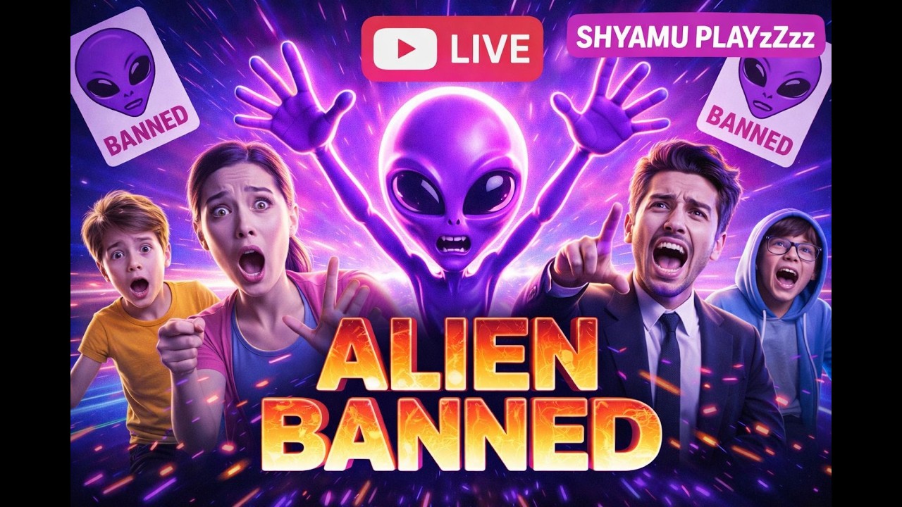 ALIEN BANNER FUNNY GAME PLAY SHOCKING CITY NIGHT SURPRISE 👽#viral #shorts #shortsfeed#youtube
