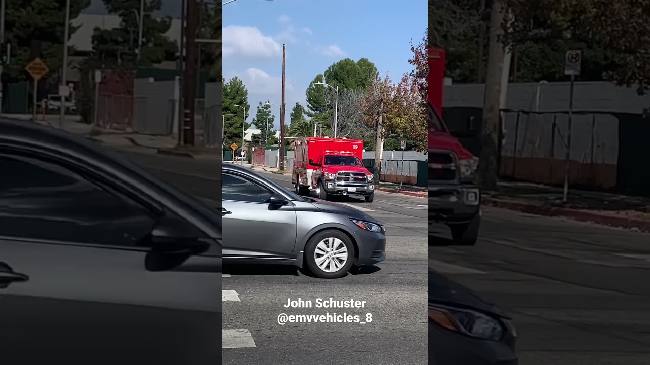 LAFD Rescue 39 (Reserve) Responding