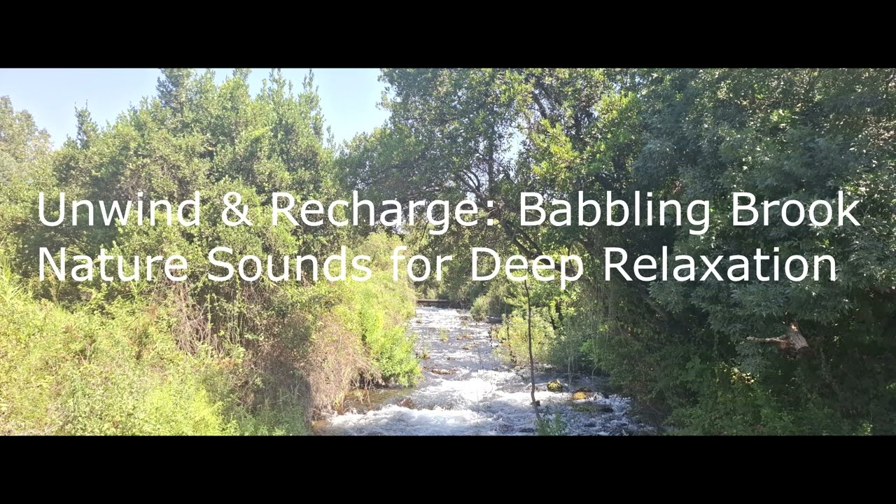 Unwind & Recharge: Babbling Brook Nature Sounds for Deep Relaxation