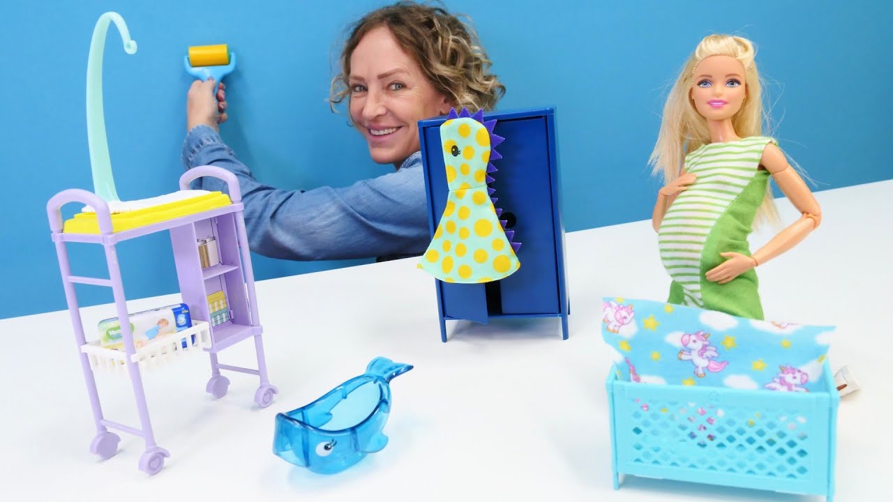 Barbie ist schwanger &ndash; es ist ein Junge! Puppen Video mit Barbie und Nicole