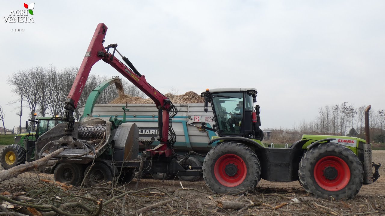 CLAAS Xerion 3800 Trac VC + JENZ Hem 581 Z | PURE SOUND | BIOMASS GREEN ENERGY