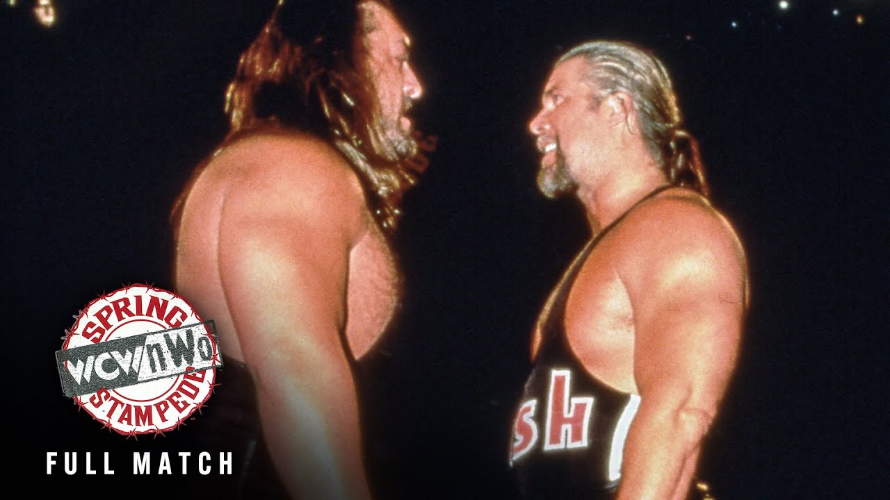 FULL MATCH: Hogan & Nash vs. Piper & Giant – Baseball Bat on a Pole Match: WCW Spring Stampede 1998