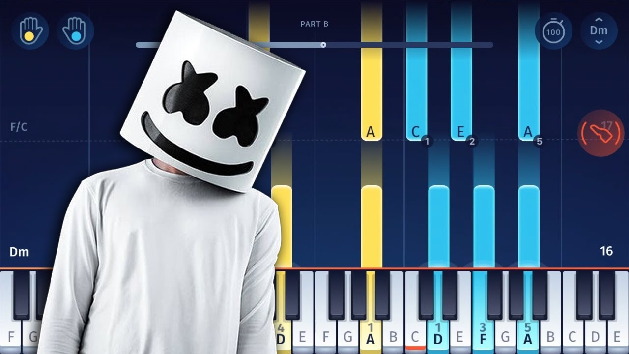Marshmello & Demi Lovato - OK Not To Be OK - EASY Piano Tutorial