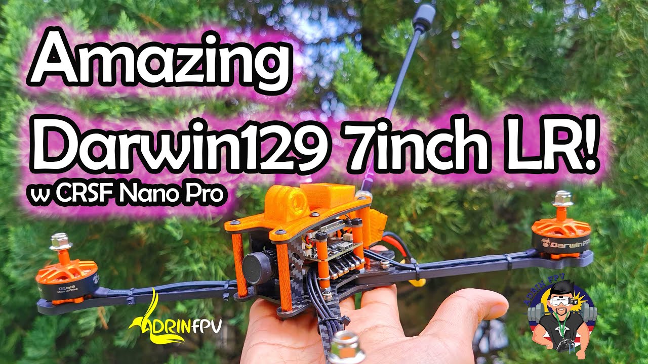 Unboxing Darwin129 7inch and Install TBS Crossfire Nano Pro rx