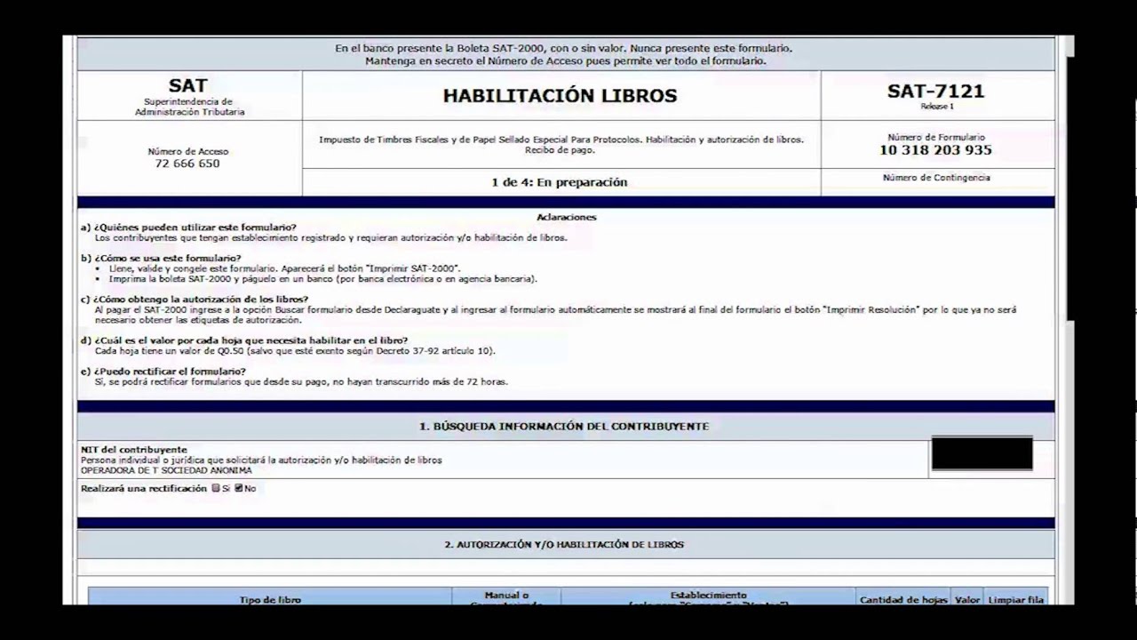 Habilitación de Libros
