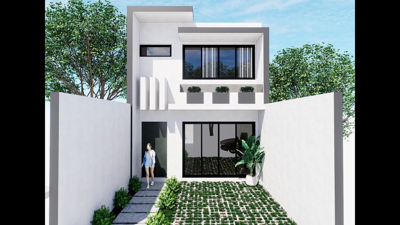 Proyecto de Casa Habitacion en Terreno de 5x20