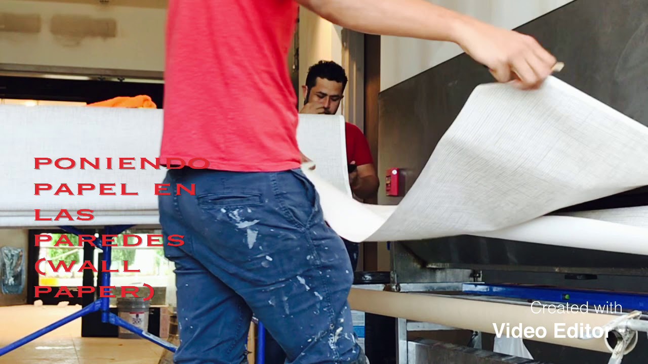 Wow 😮 Asi se corta el papel tapiz en la máquina