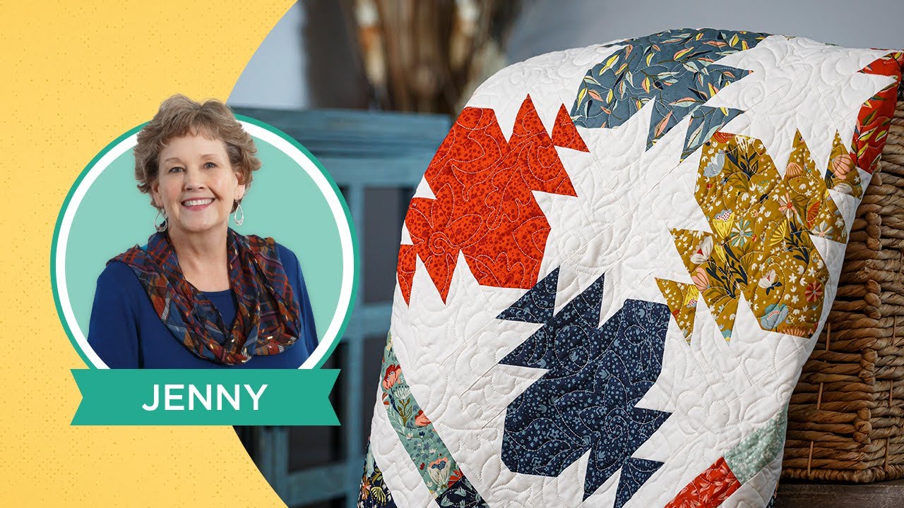 Создайте лоскутное одеяло «Бохо-цветы» вместе с Дженни Доан из Missouri Star Quilt Co (видеоурок)
