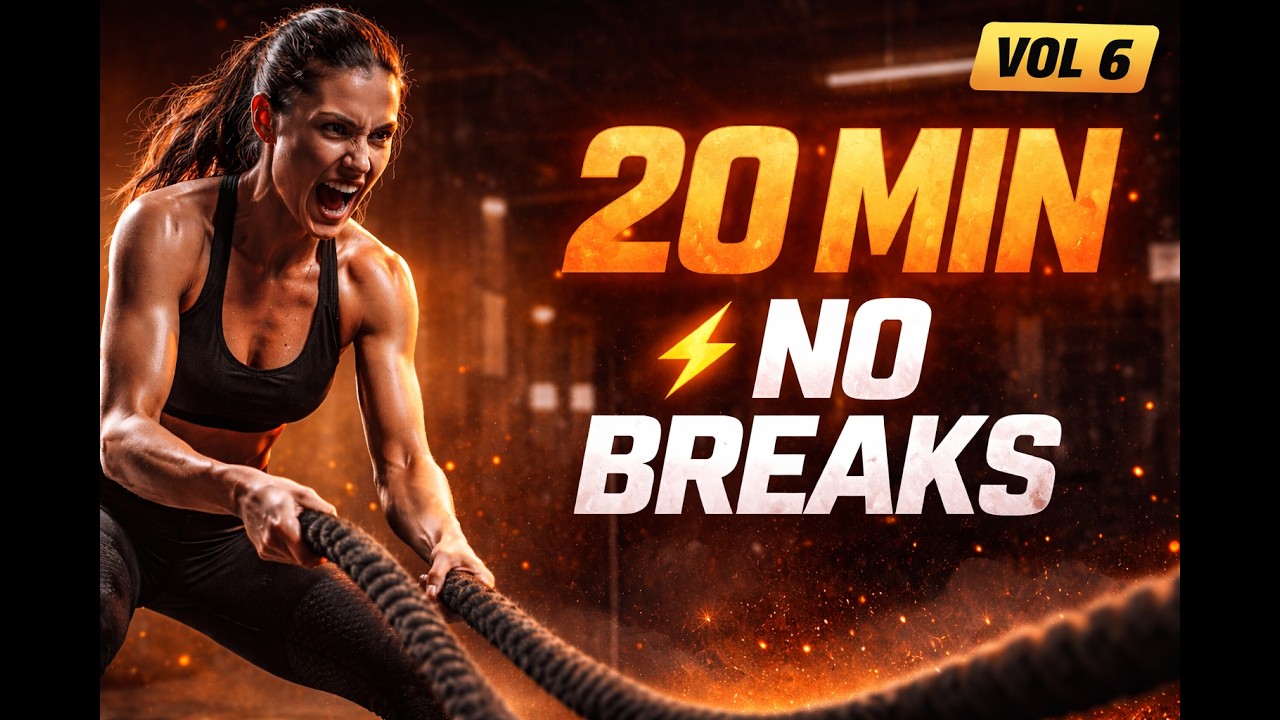 20 Minute Workout EDM ⚡ No Breaks Hard Techno HIIT Gym Mix | Volume 6