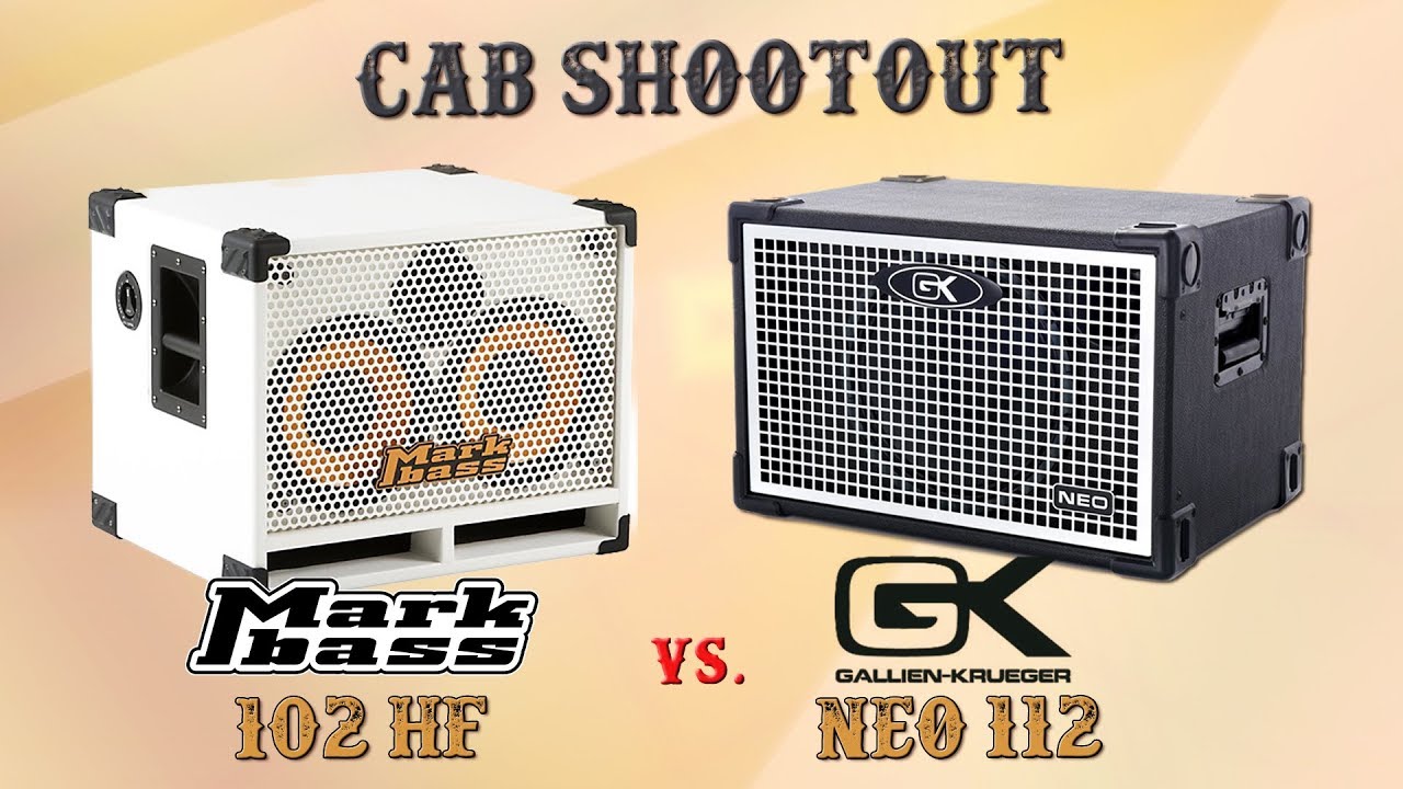 Cab Shootout - Gallien Krueger NEO 112 vs. Mark Bass 102 HF - Want 2 Check