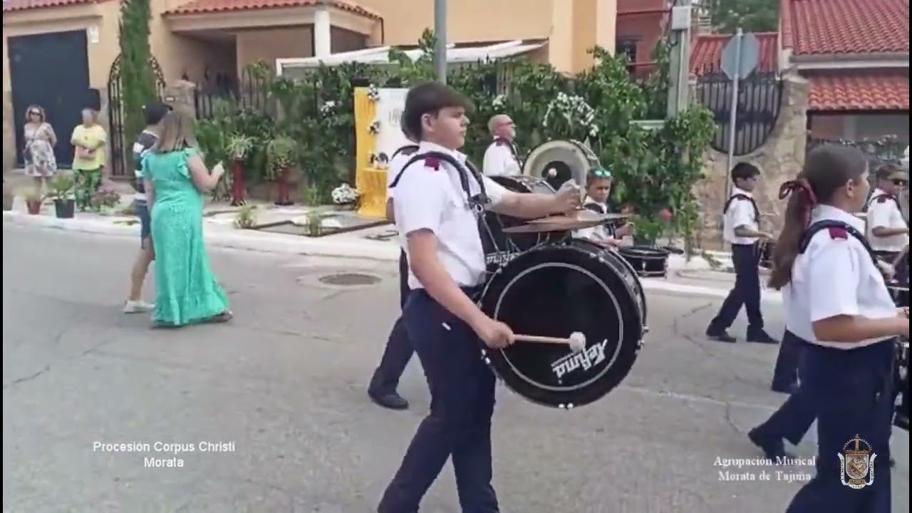 2025-06-22 Procesión Corpus Christi en Morata de Tajuña con Agrupación Musical de Morata de Tajuña