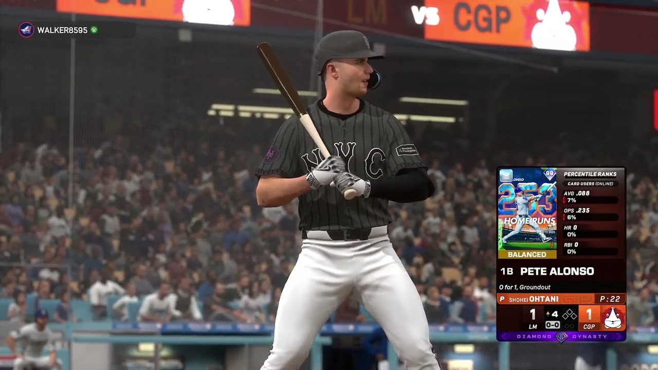 MLB 25 Diamond Dynasty VS play