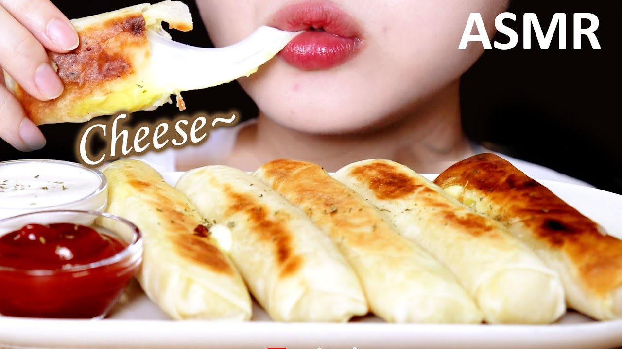CHEESE STICK ASMR  | Sweet Potato Cheese Stick |咀嚼音 | 巨大チーズスティック ASMR  |  音フェチ | サツマイモチーズスティック ASMR
