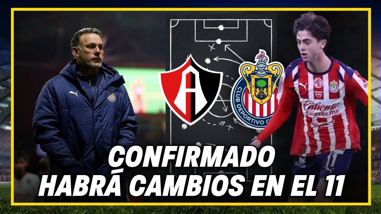 🚨CONFIRMADO: Habr&aacute; cambios en el 11 de Chivas | Atlas vs Chivas | Cl&aacute;sico Tapat&iacute;o