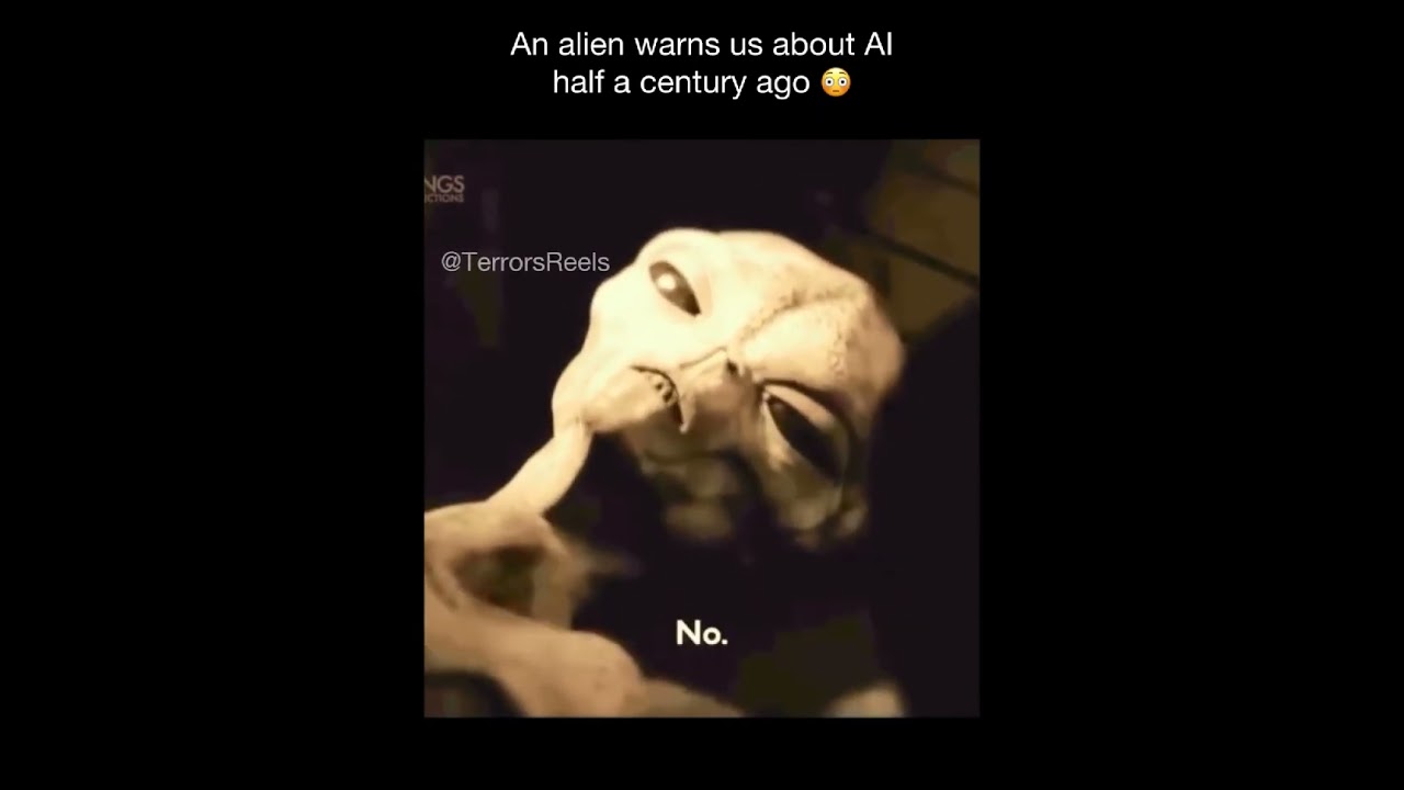 An Alien Warns Us About AI Half A Century Ago #alien #creature #trending #viral #popular #mystery