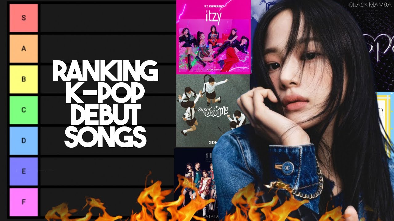 ranking k-pop debut songs in a tier list