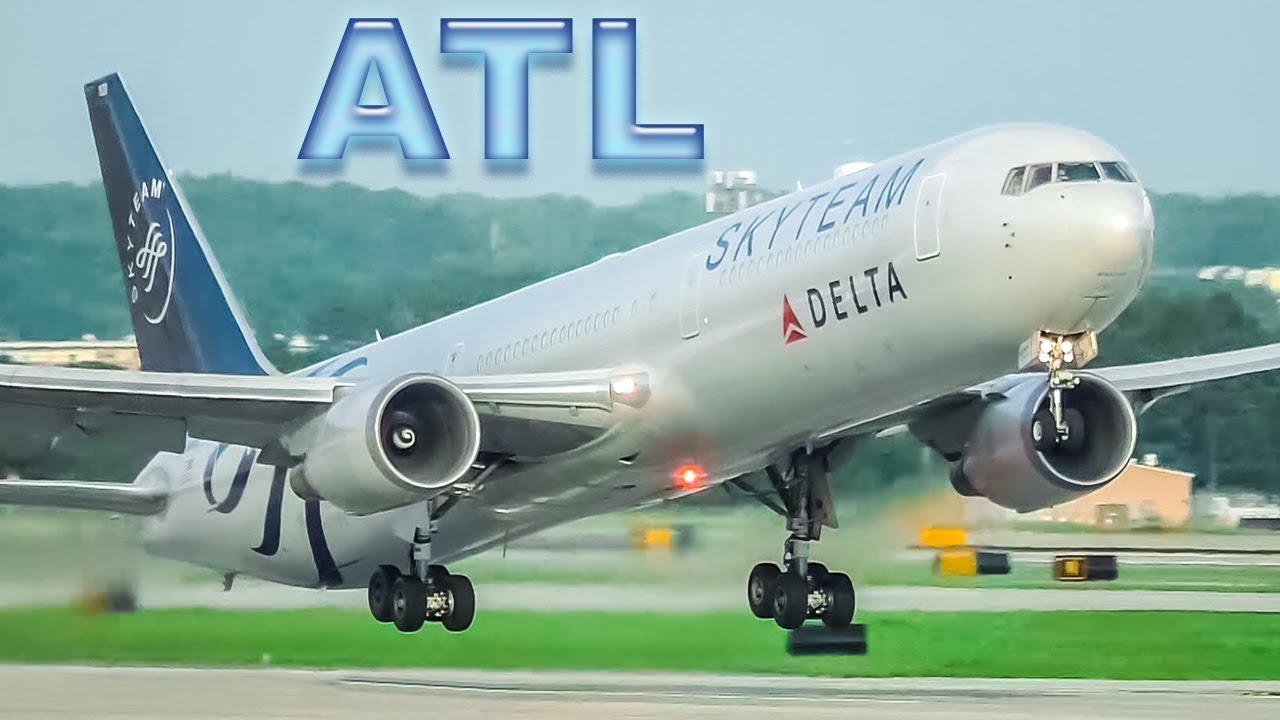 DELTA Heavy AIRBUS & BOEING Runway Action