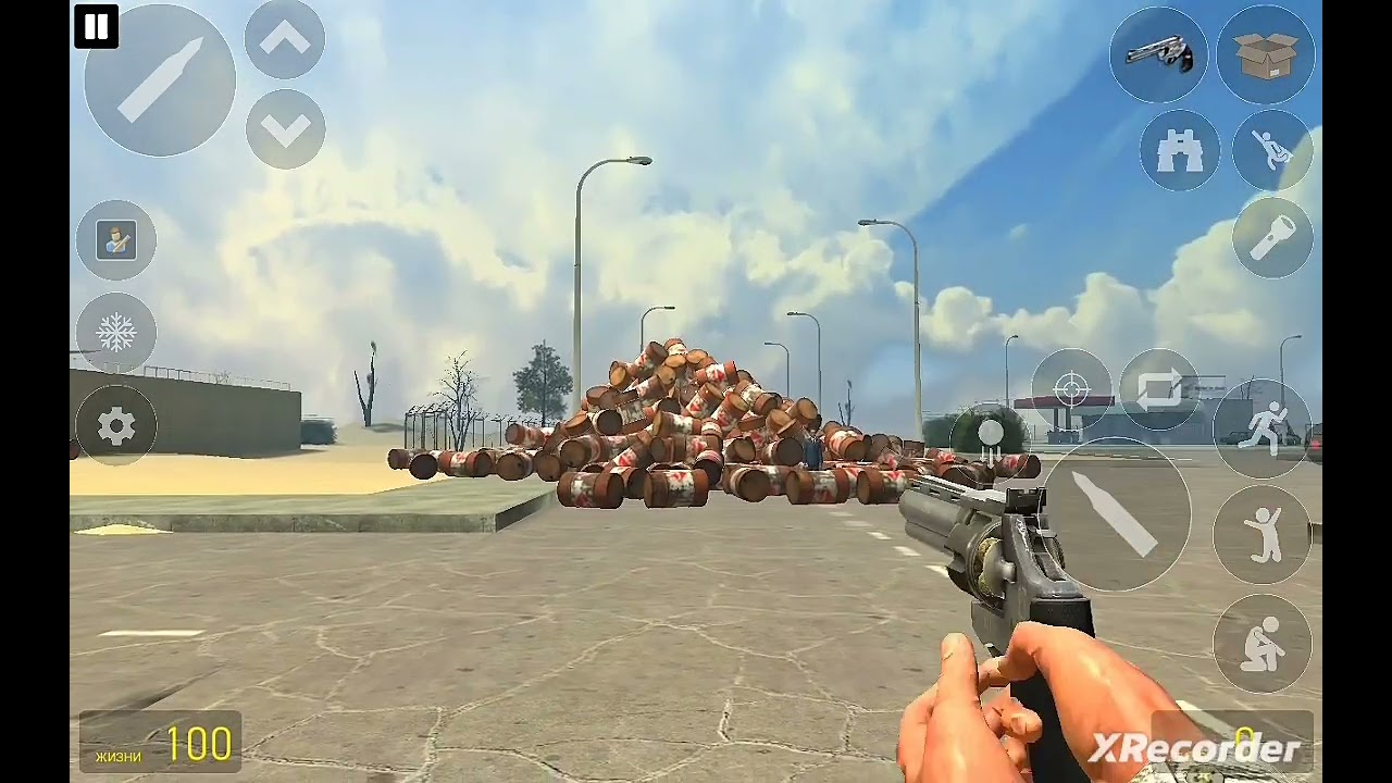 300 Explosive barrels vs Gman in Mirrox mod