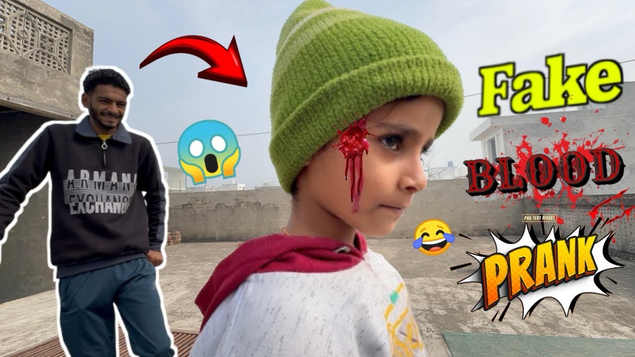 Fake Blood 🩸 Prank🤣