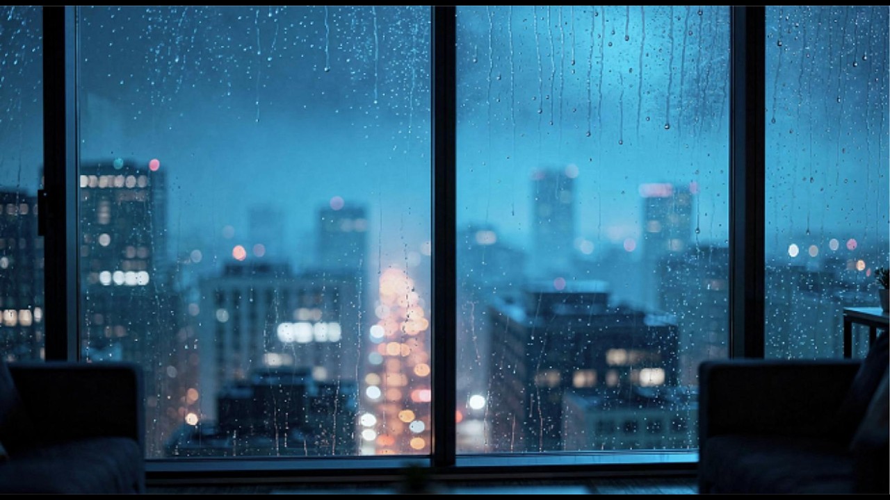 Midnight Blue Sax 🎷 Rainy Lo-Fi for Deep Focus (2 Hours)