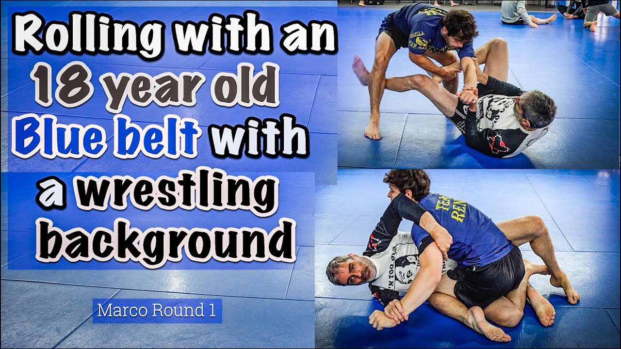 Rolling with an 18 year old Blue belt wrestler