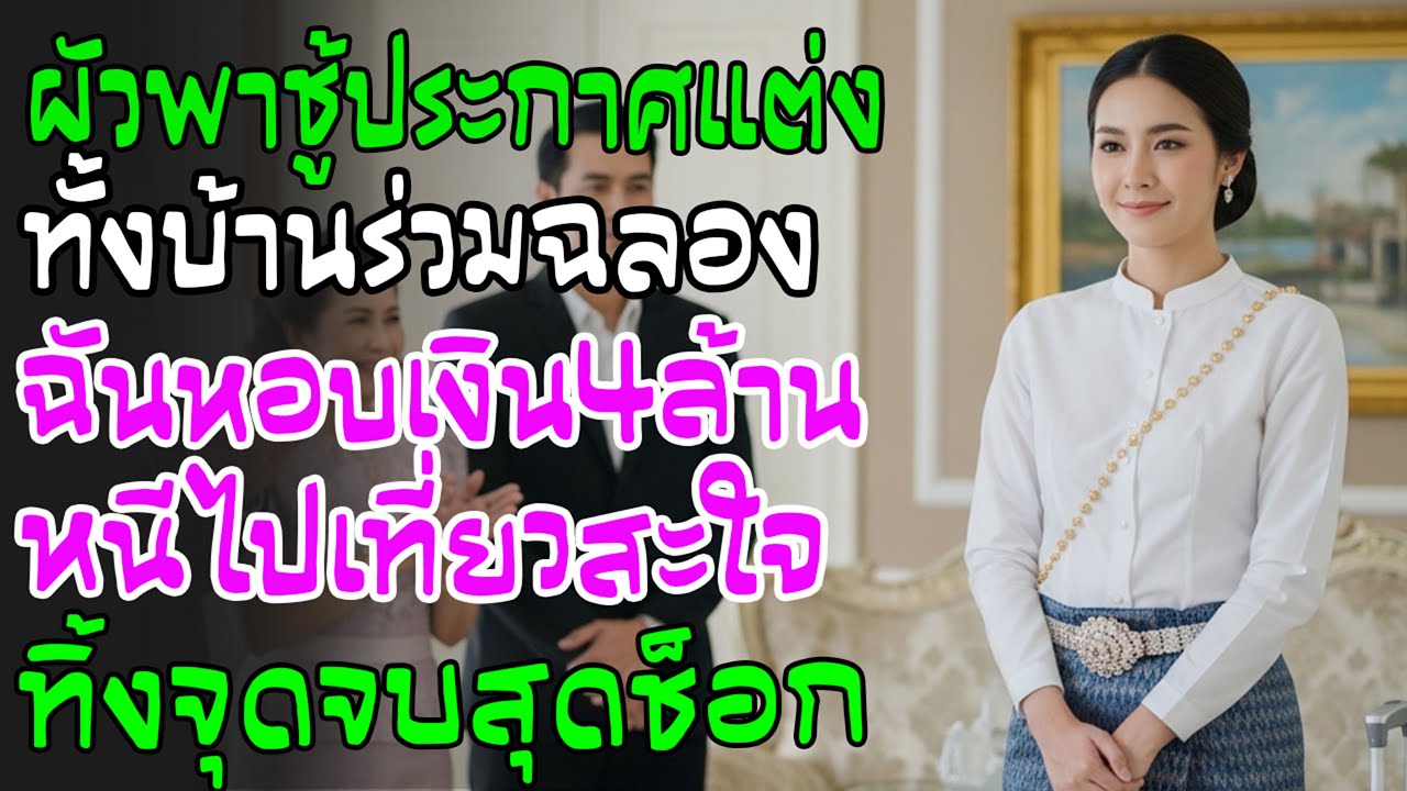 ประชุมครอบครัว ผัวพาชู้ประกาศแต่ง ทั้งบ้านปรบมือ ฉันยิ้มพกสินเดิม 4 ล้านออกเดินทาง—ตอนจบไม่คาดคิด