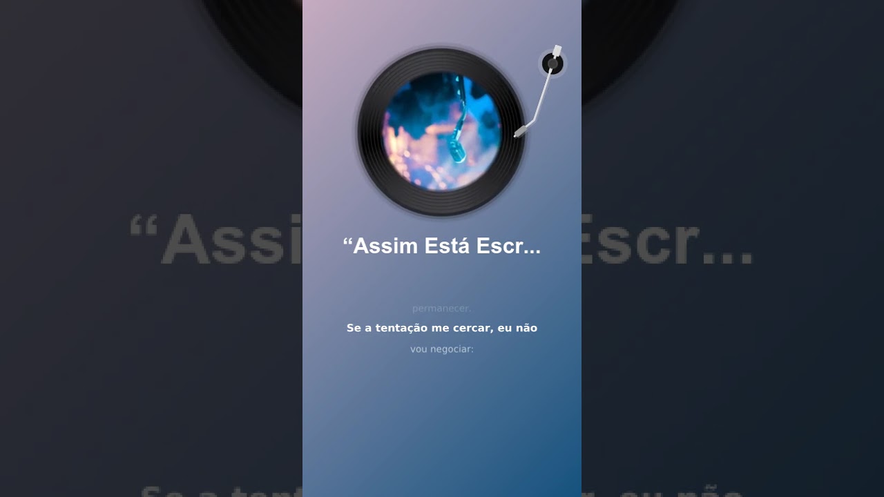 “Assim Está Escrito Está Escrito”
