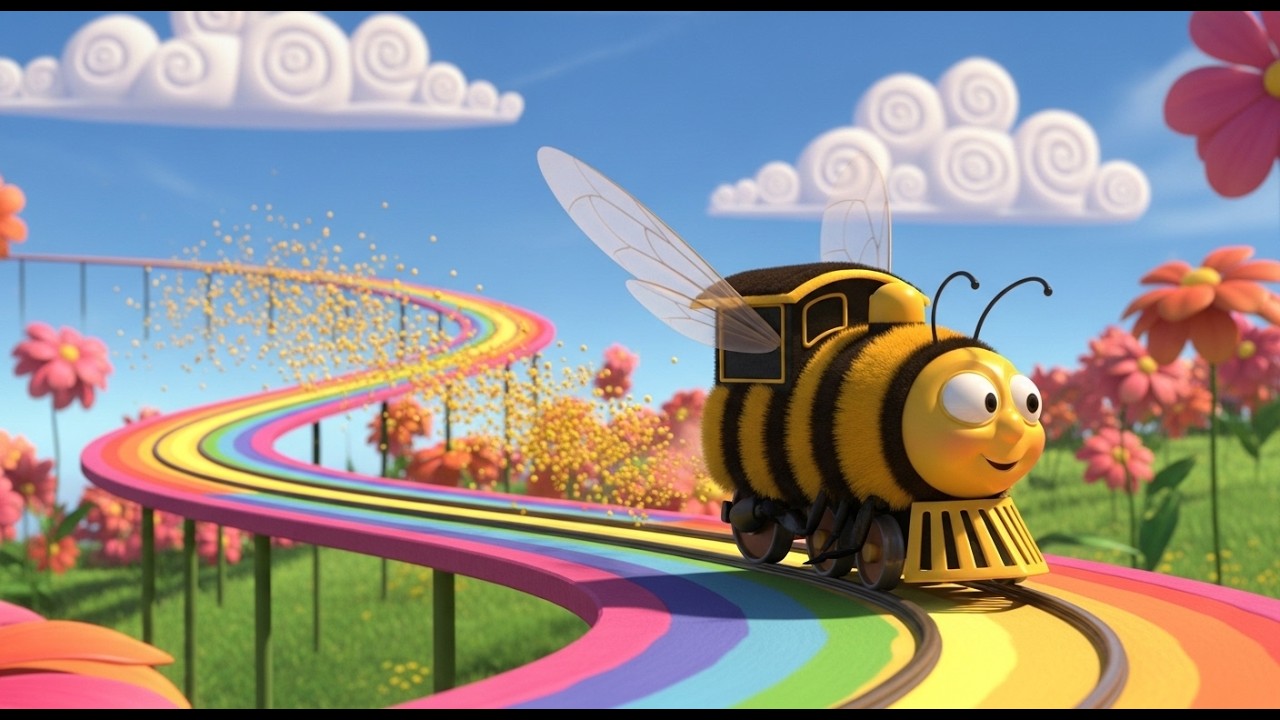 Bumblebee Bullet Train Boogie | High-Speed Transportation Song for Kids