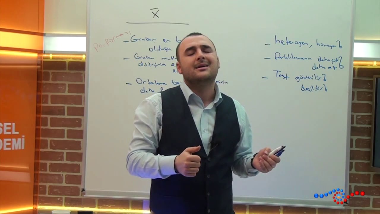 Ölçme ve Değerlendirme - Merkezi Dağılım Ölçüleri Örnek Sorular - Standart Sapma Nedir ?