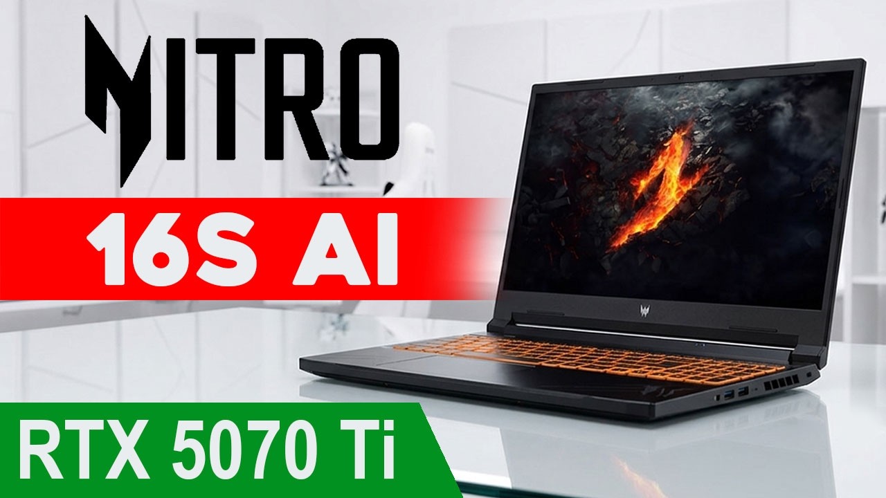Игровой ноутбук Acer Nitro 16S AI: посмотрите перед покупкой! (AN16S-61-R5K4)