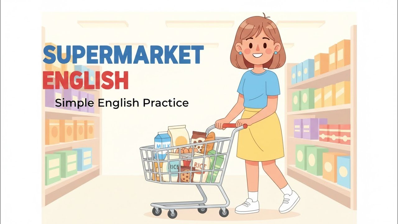 Supermarket English | Simple Sentences for Beginners | Easy English Practice