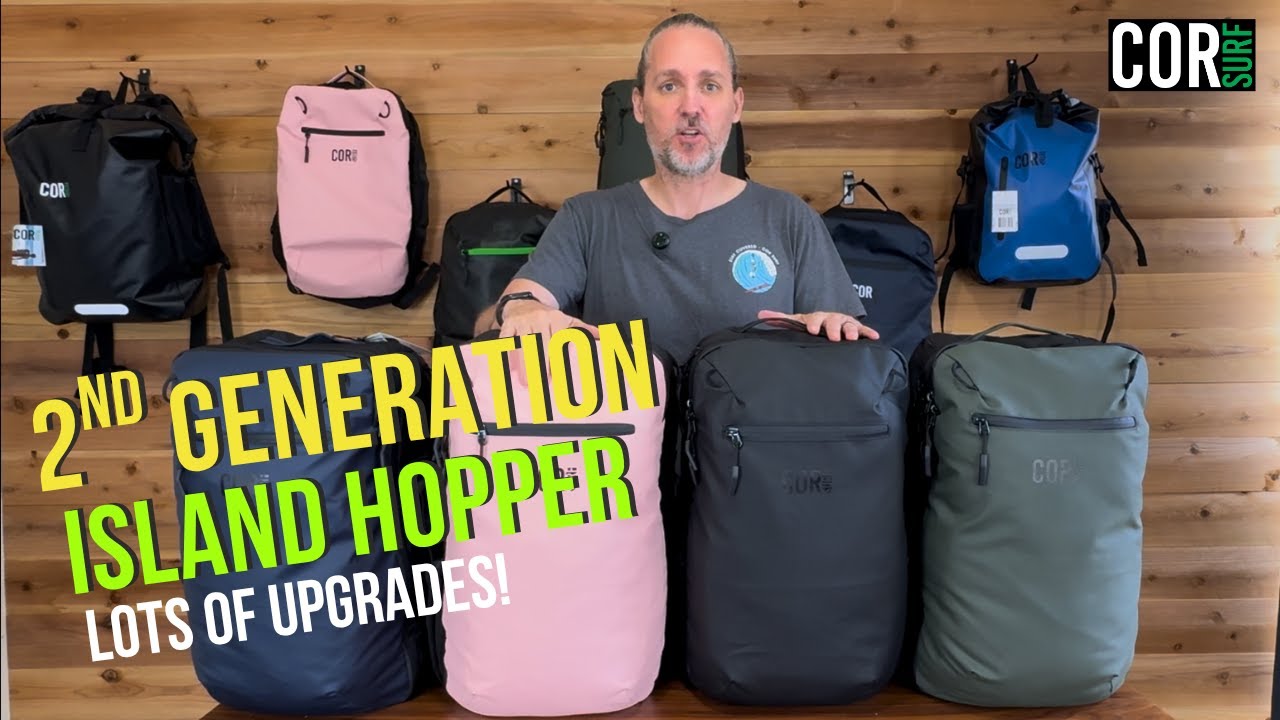 Introducing the 2nd Generation 28L Island Hopper Carry On Travel Backpack with some Cool Upgrades