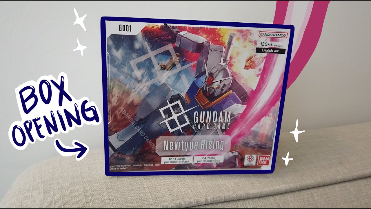 Gundam GD01 Newtype Rising Booster Box Opening