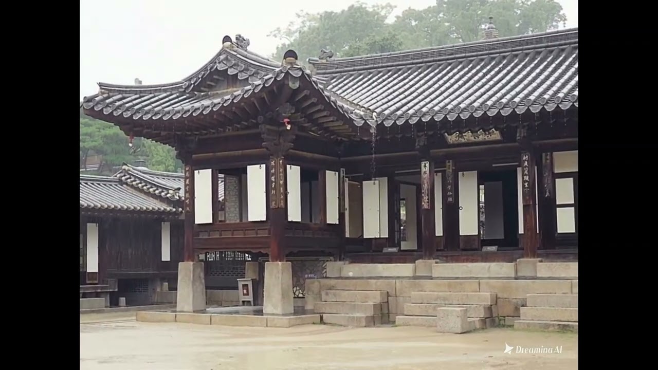 traditional Korean-style house#rain#asmr#korea#rainny#sleep#deep#good
